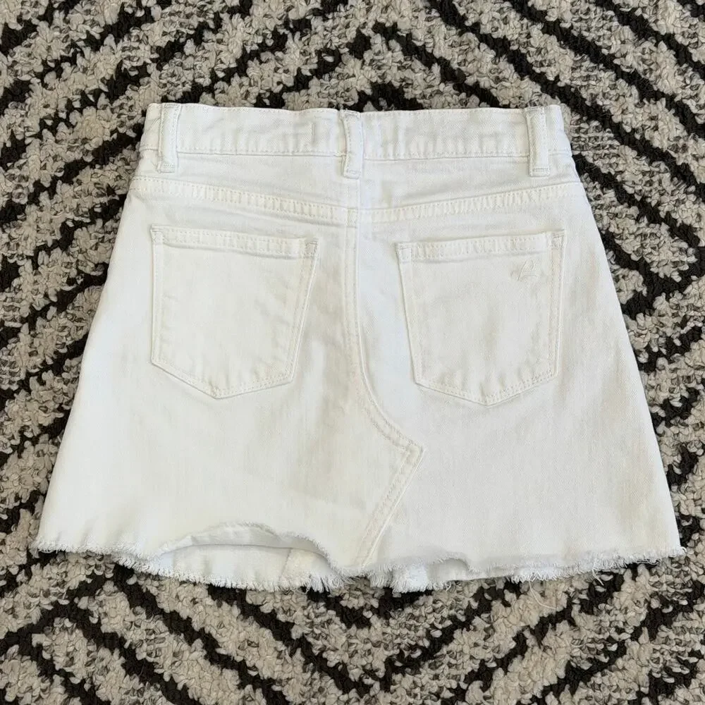 DL1961 Girls Jenny Denim White Mini Skirt Size 8